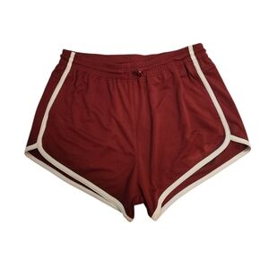 New Outdoor Voices Burgundy Track Shorts
